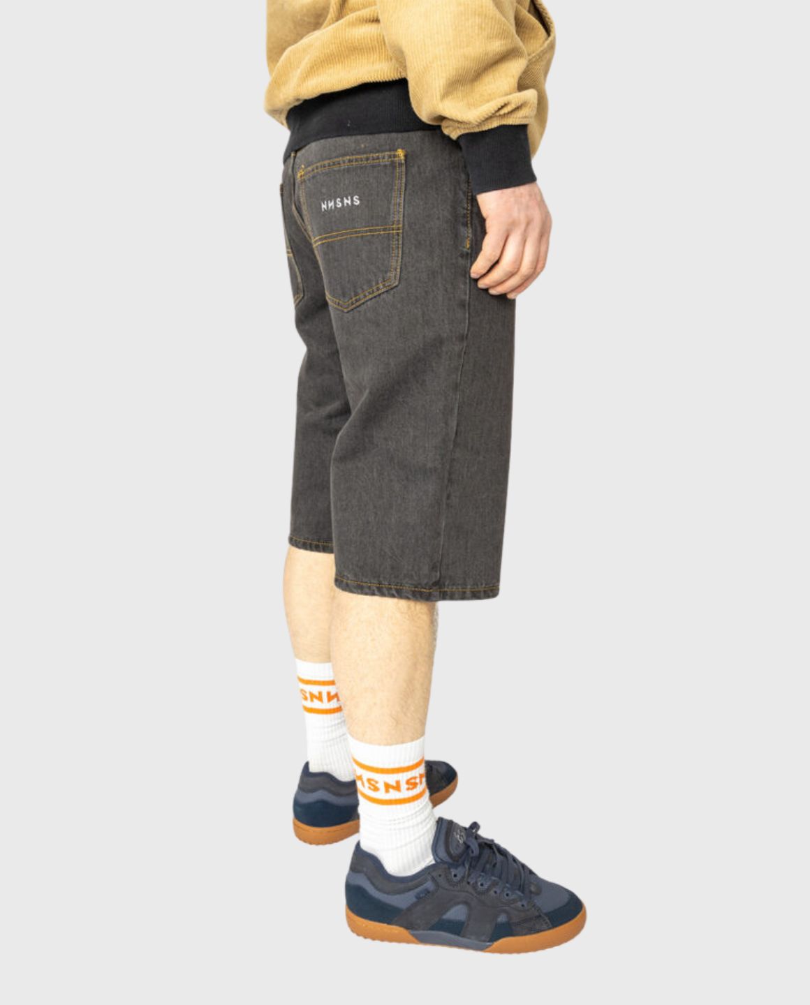 NNSNS Nessie Short Washed Black Denim | Noble