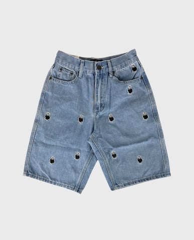 NNSNS Bigfoot Short AOP Lighter Denim