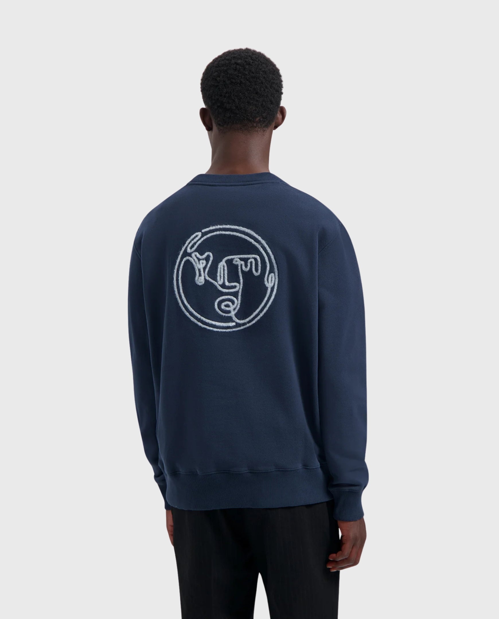 Nostalgia Face Crewneck Navy