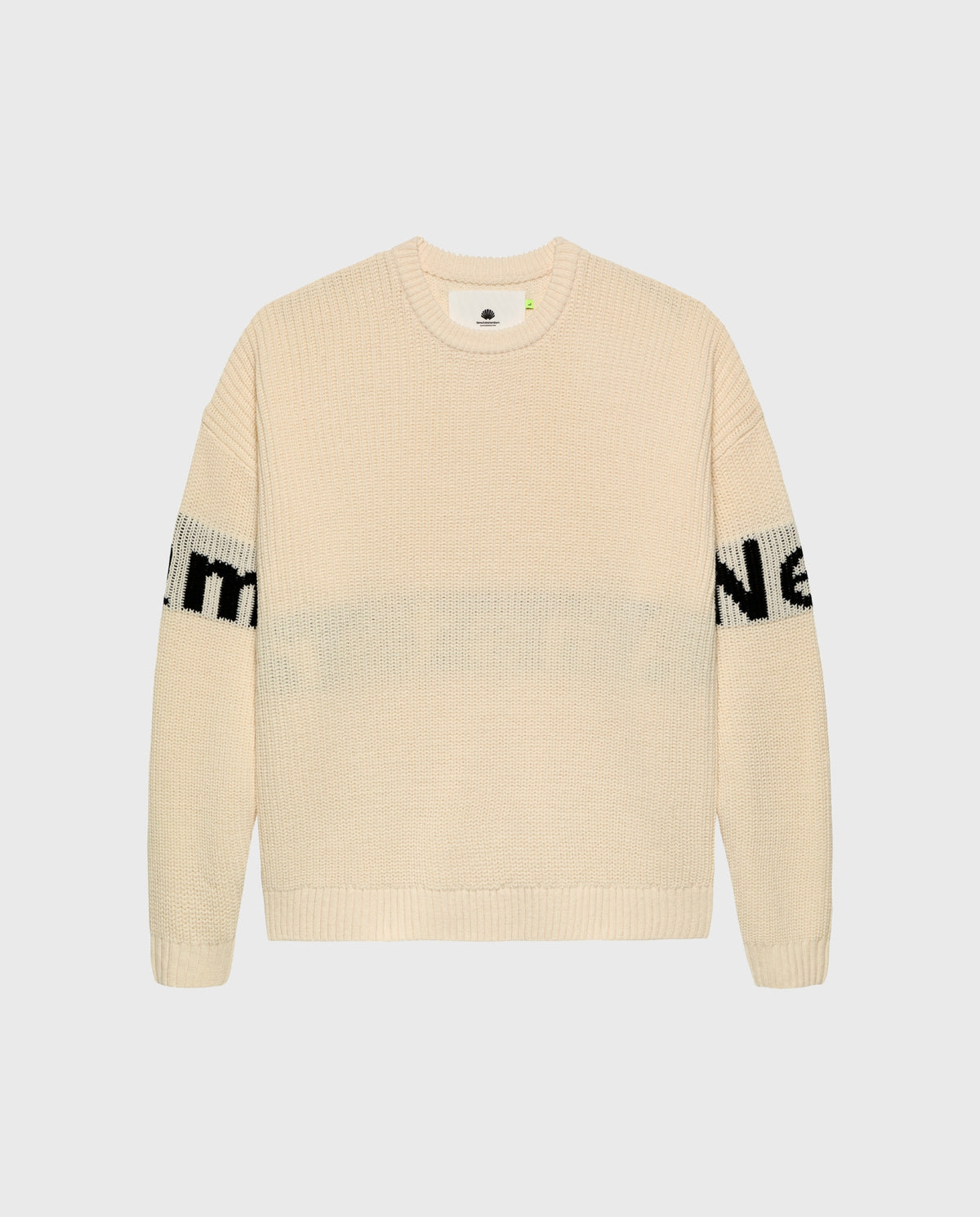 Name Crew Knit Ecru/Black