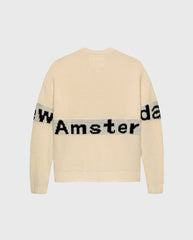 Name Crew Knit Ecru/Black