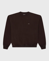 Needle Drop Crewneck Brown