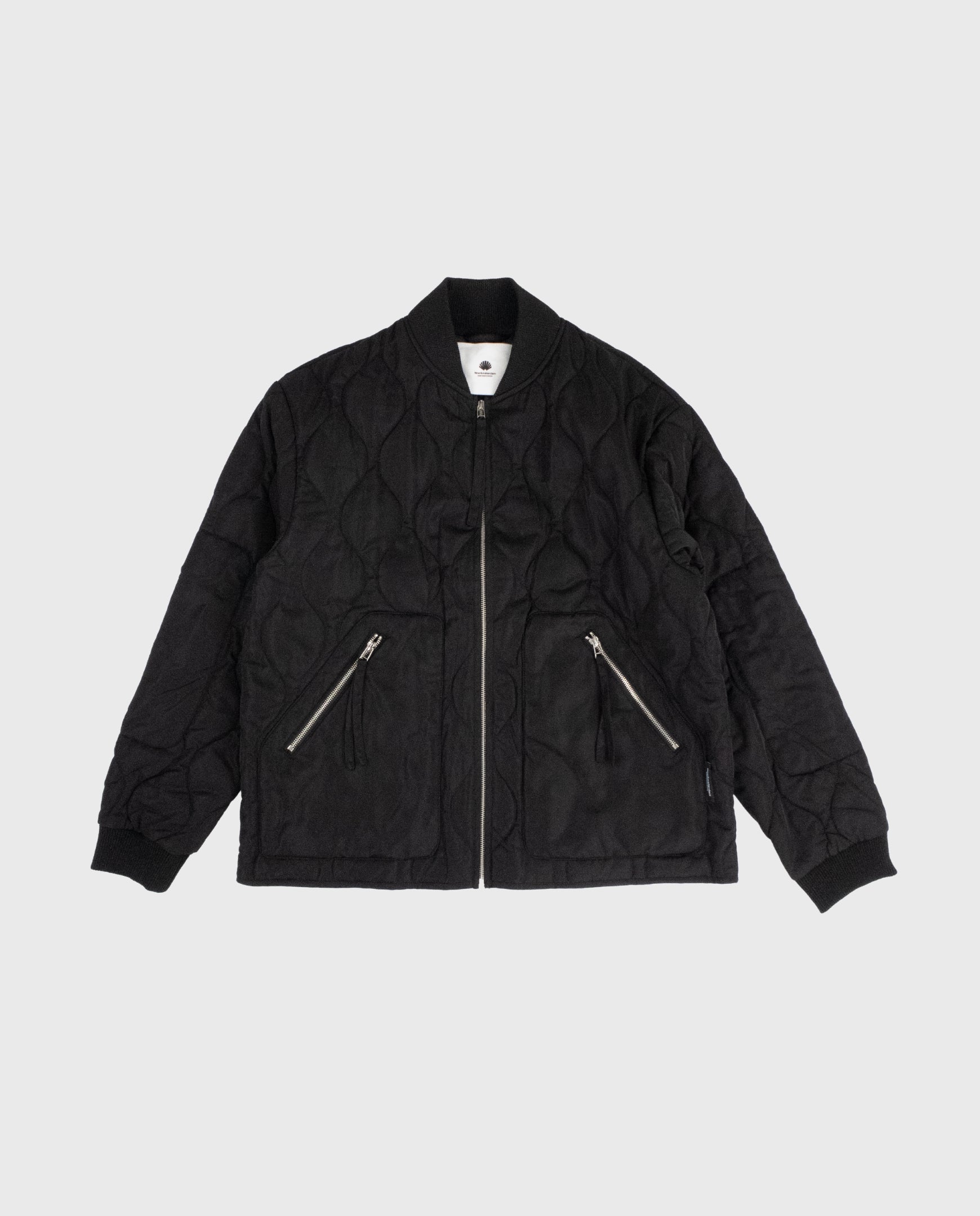 Quilted Padded Jacket Black