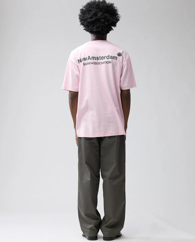 New Amsterdam Surf Association Logo Tee Cradle Pink | Noble