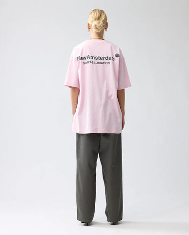 New Amsterdam Surf Association Logo Tee Cradle Pink | Noble