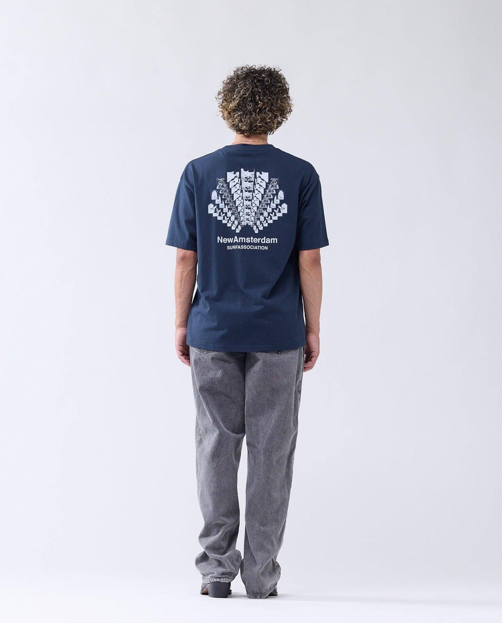 Collage Tee Navy