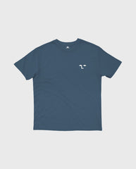 Face Off Embroidered Tee Marine