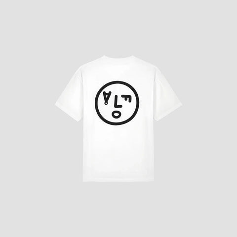 Olaf Hussein Face T-Shirt Wit | Noble