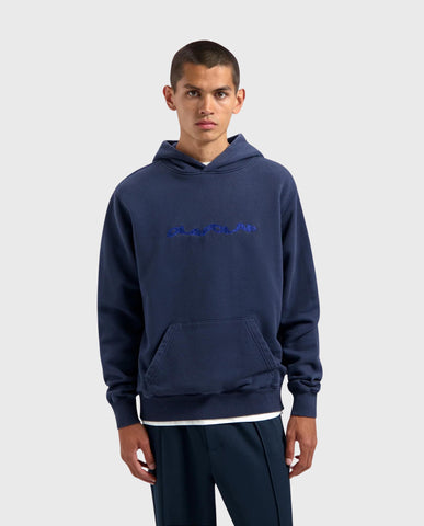 Wavy Drift Hoodie Blue