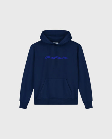 Wavy Drift Hoodie Blue