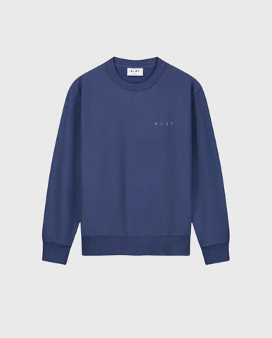 Olaf Hussein Face Crewneck - Deep Violet | Noble