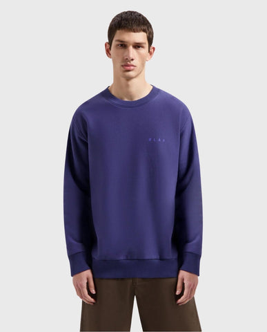 Olaf Hussein Face Crewneck - Deep Violet | Noble