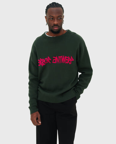 Pink Typo Knitwear Green