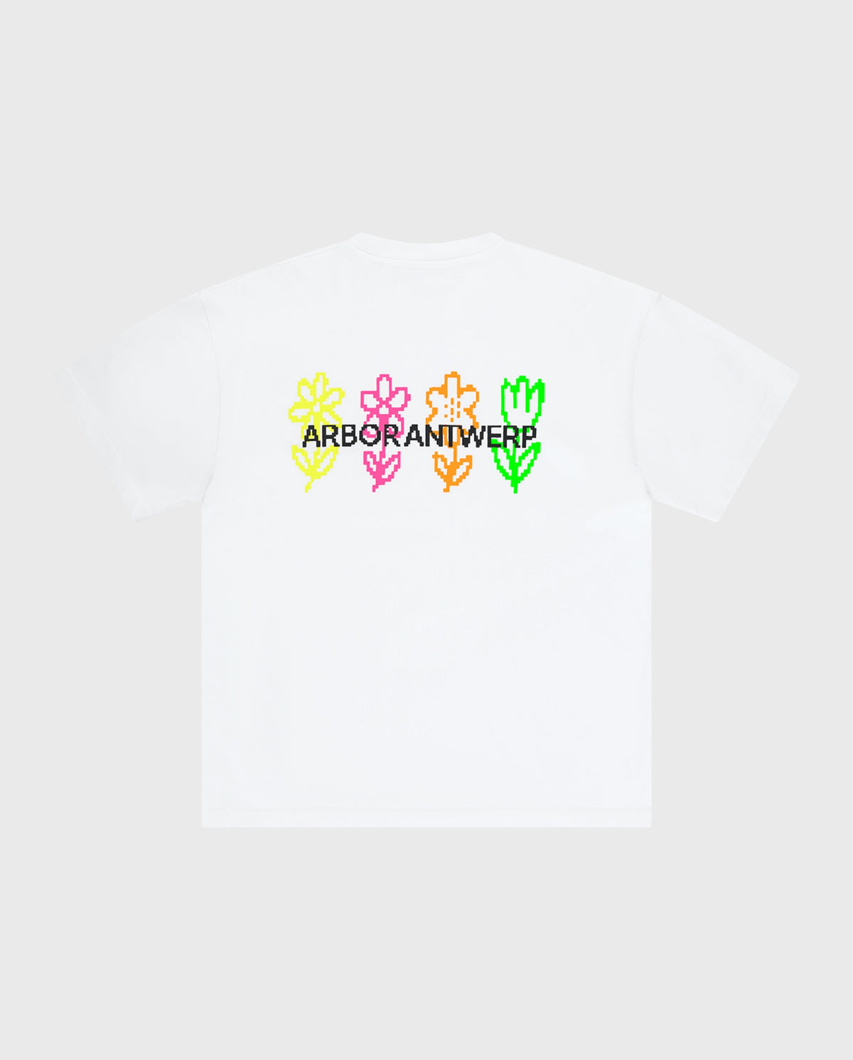 Pixel Flower T-shirt White