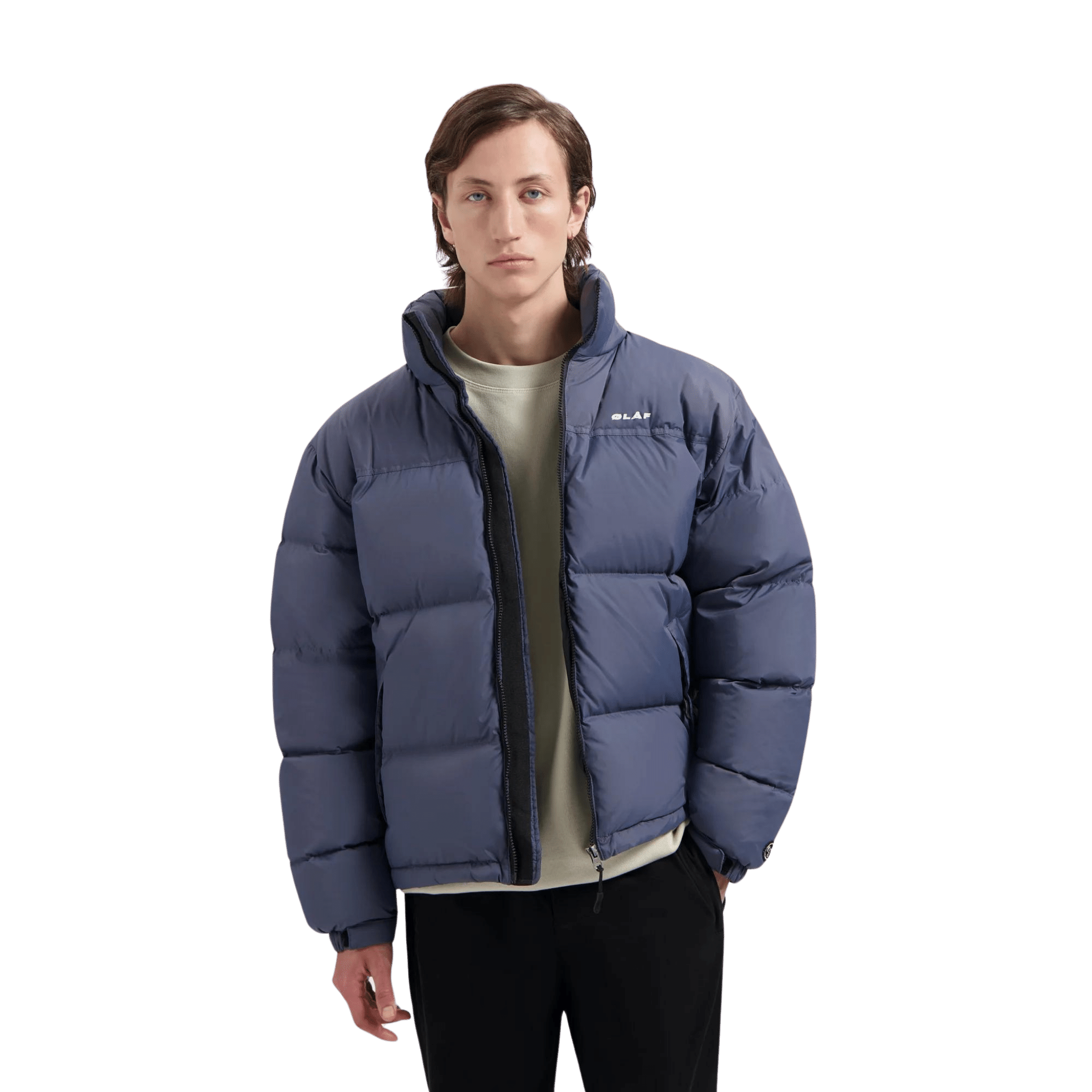 Olaf Hussein Puffer Jas Blauw | Noble