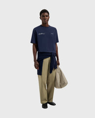 Script Friends Boxy T-Shirt Navy