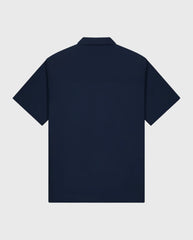 Seersucker Camp Shirts Navy
