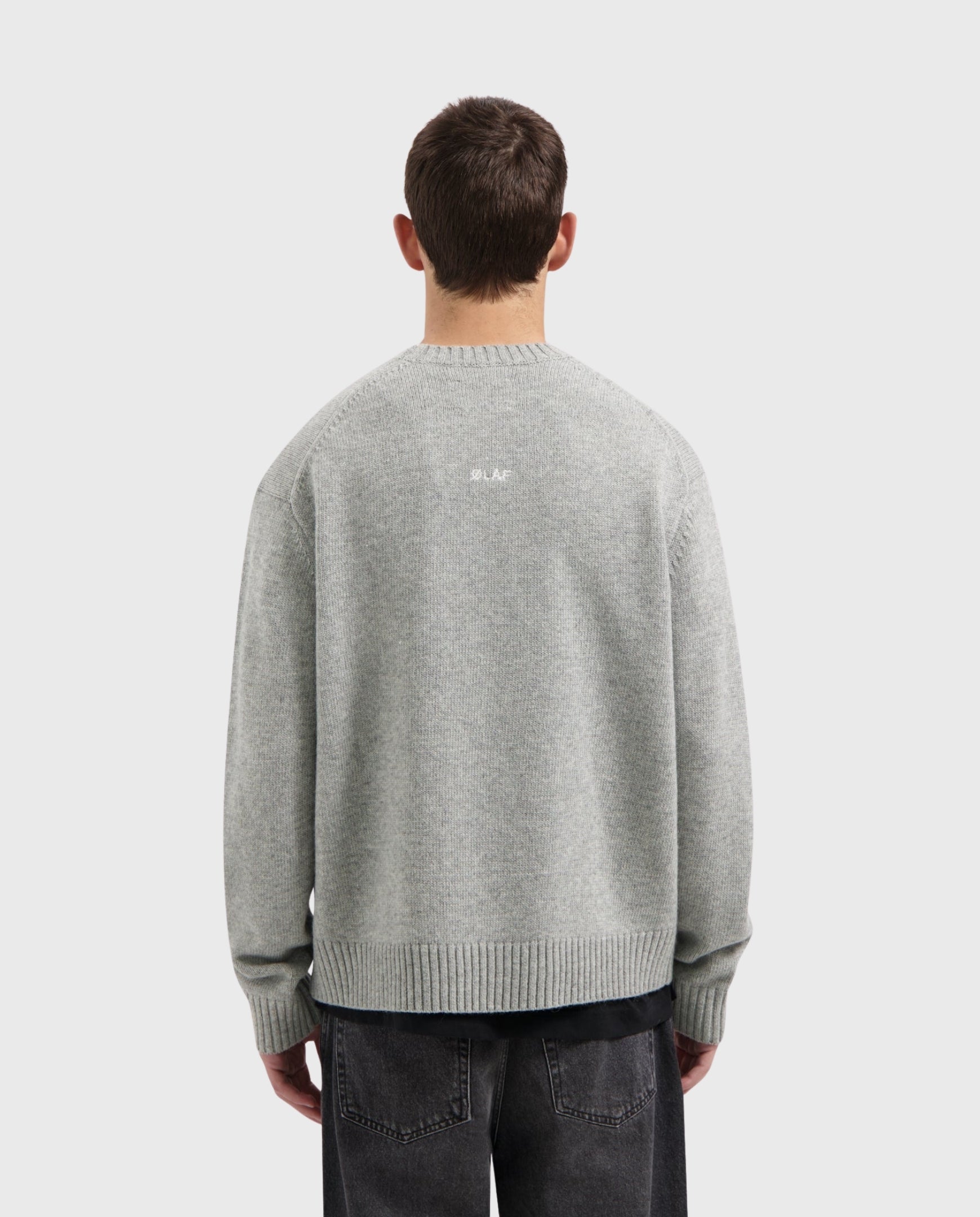 Essential Knitted Crewneck Heather Grey
