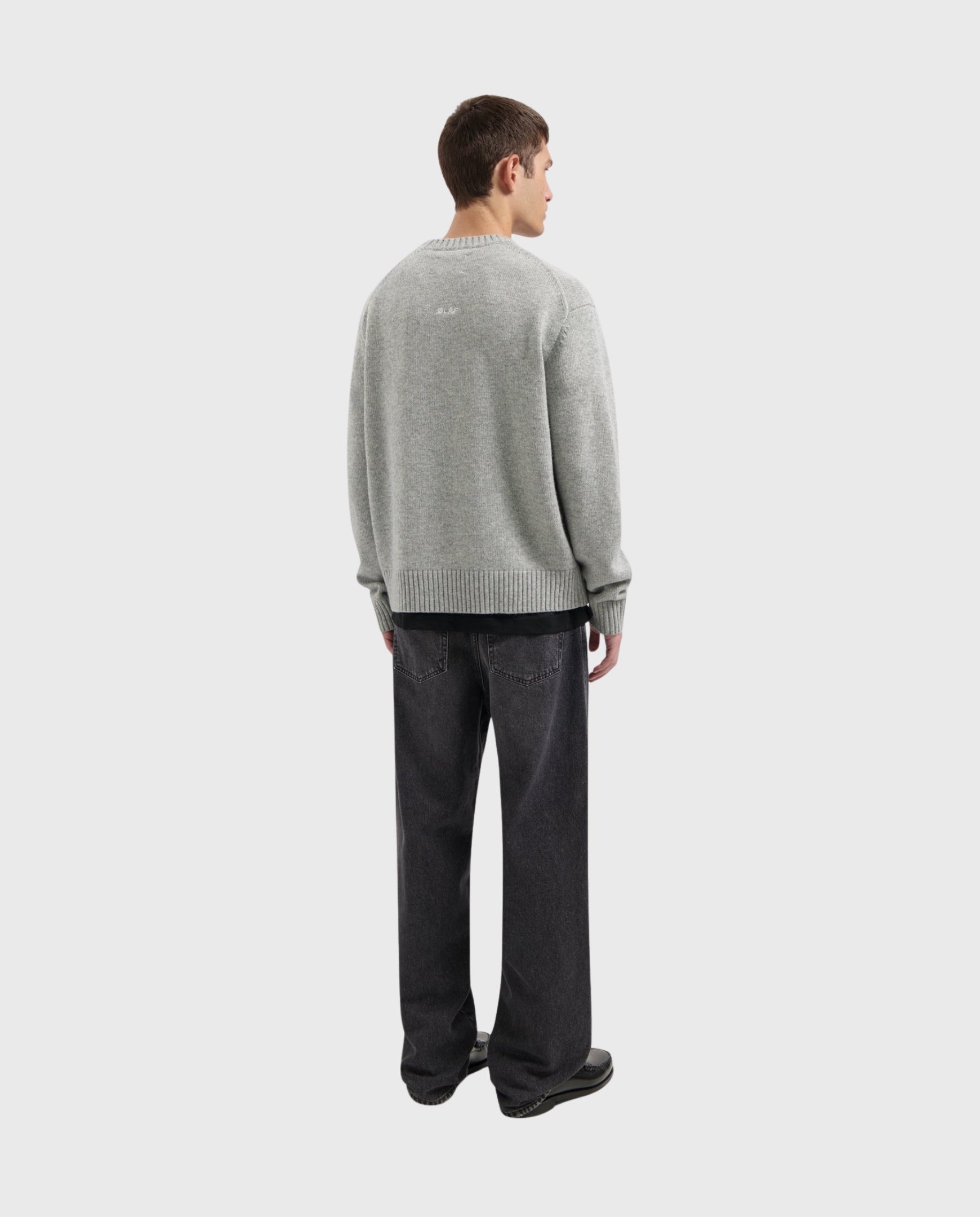 Essential Knitted Crewneck Heather Grey
