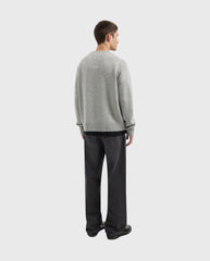 Essential Knitted Crewneck Heather Grey