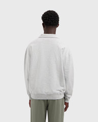 Signature Oversized Polo Heather Grey