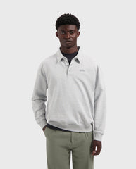 Signature Oversized Polo Heather Grey