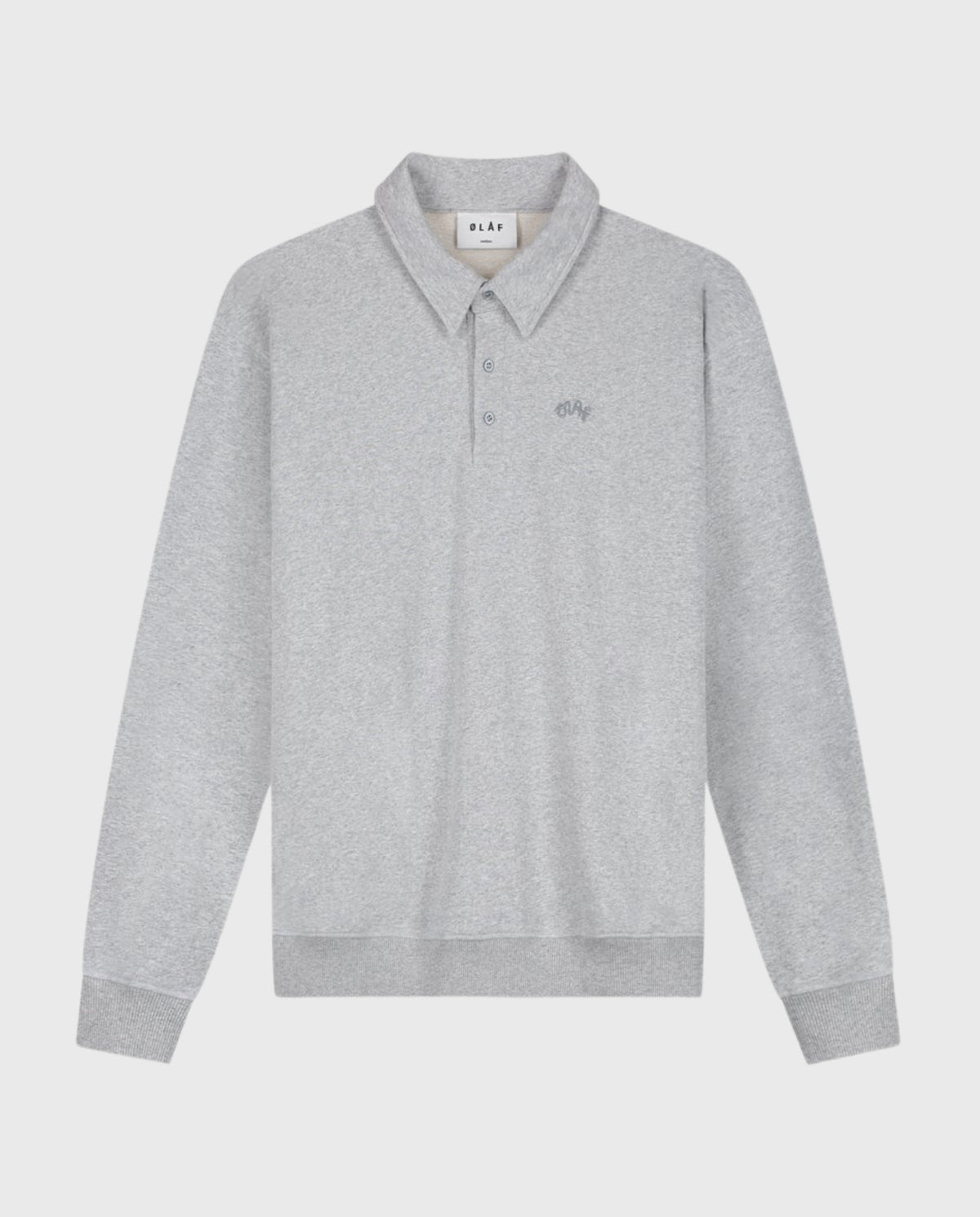 Signature Oversized Polo Heather Grey