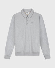 Signature Oversized Polo Heather Grey