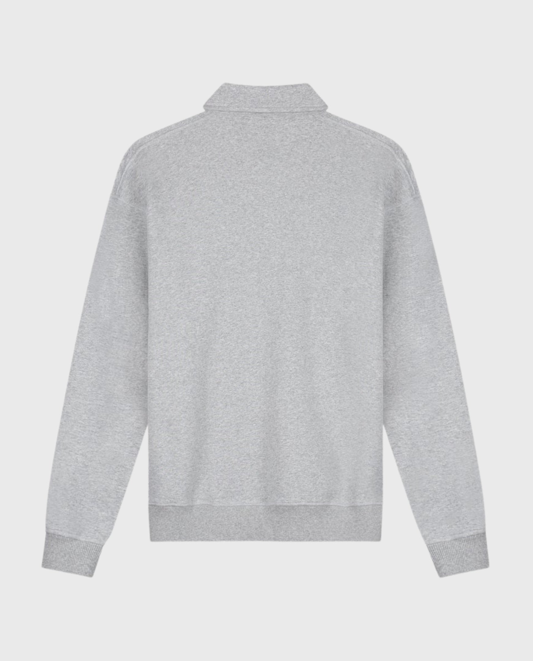 Signature Oversized Polo Heather Grey