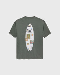 Surf Zine Tee Shark Green