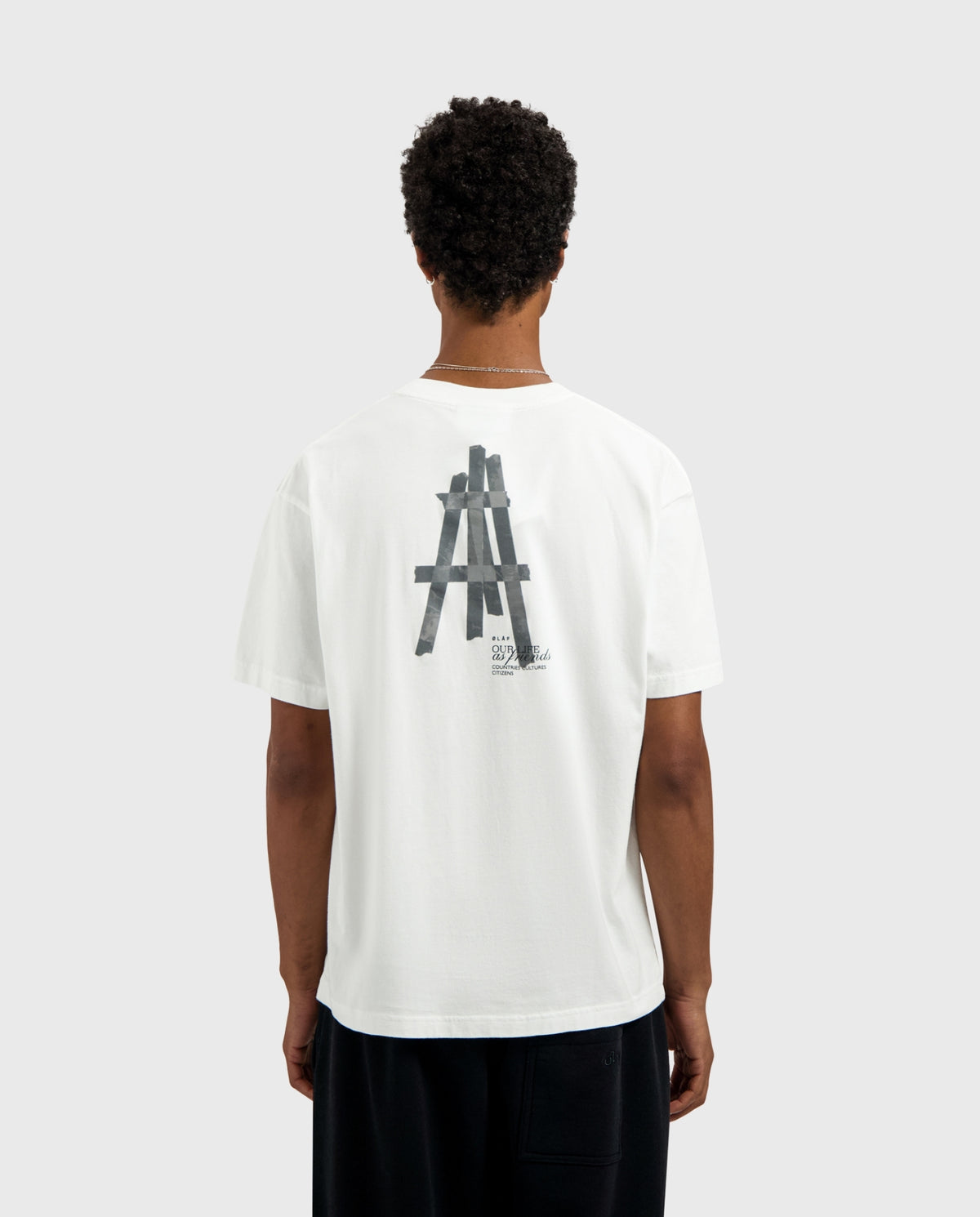 Taped Easel T-Shirt Optical White