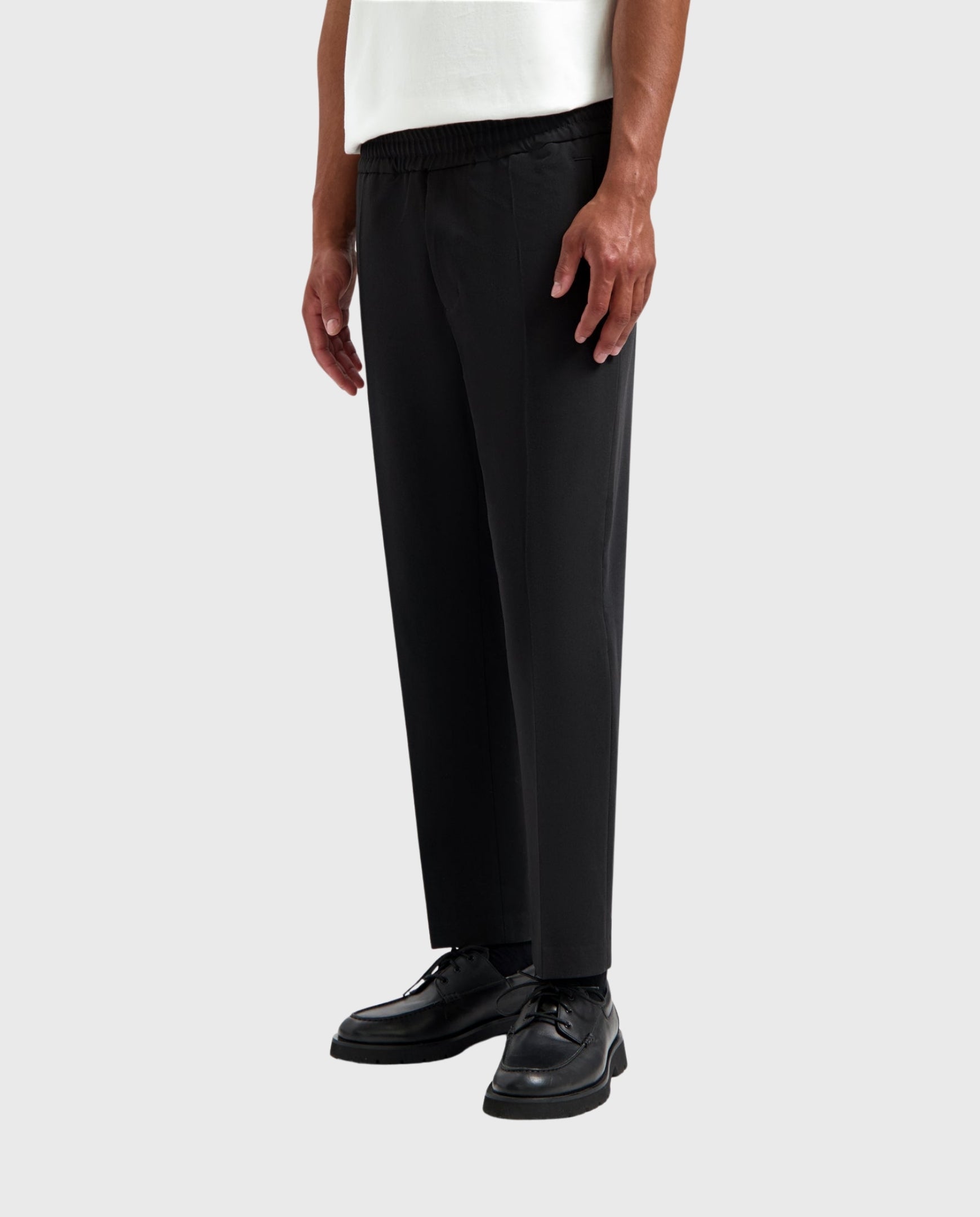 Tailored Slim Elasticated Pants Black