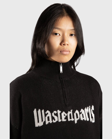 Wasted Paris United Trucker Sweater Black