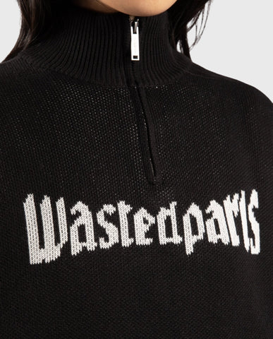 Wasted Paris United Trucker Sweater Black