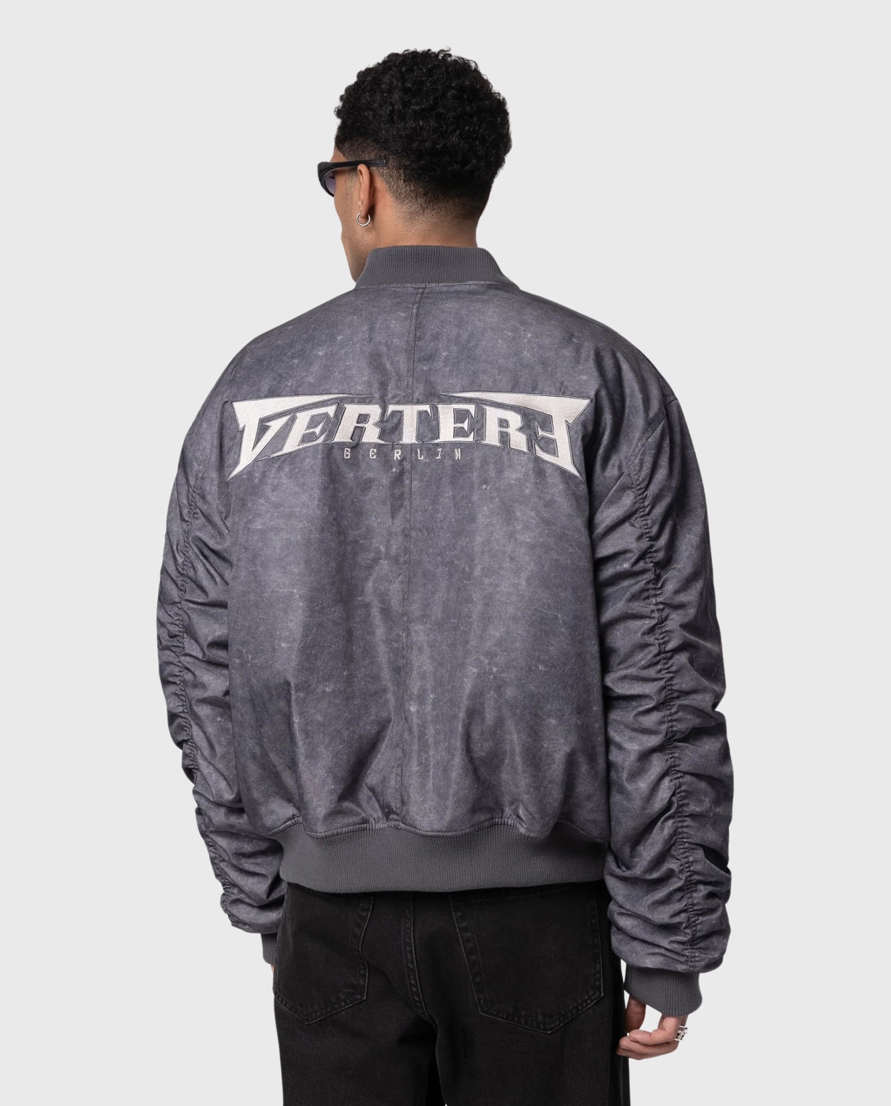 Winter Bomber Washed Black