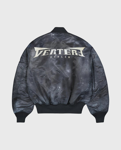 Winter Bomber Washed Black