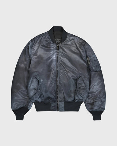 Winter Bomber Washed Black