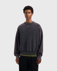 Washed Signature Boxy Crewneck Charcoal