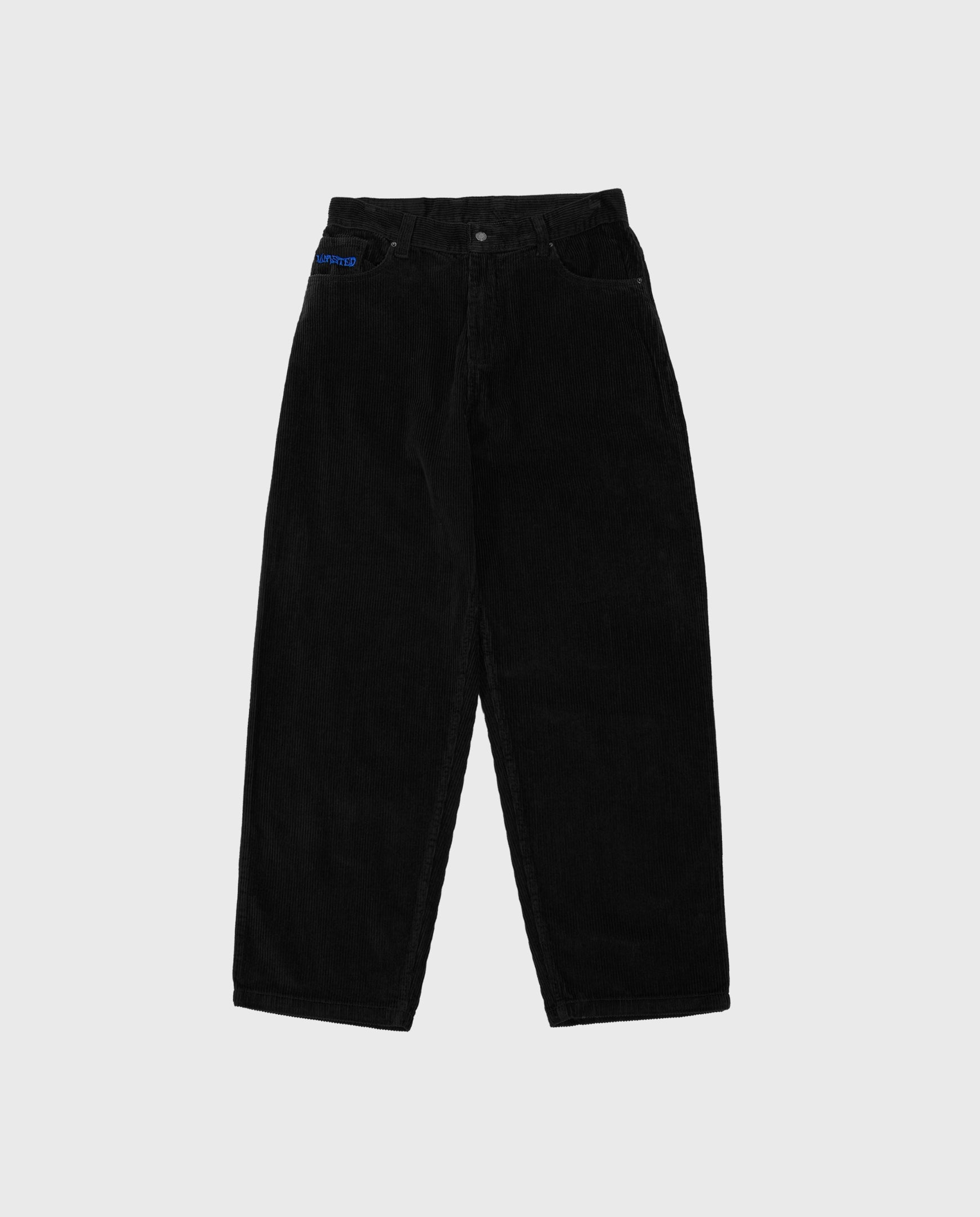 Wasted Paris Acid Corduroy Casper Pant Black