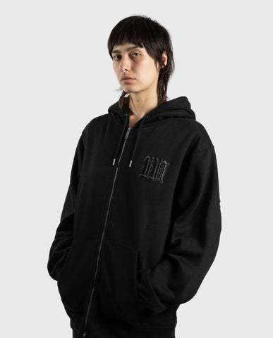 Wasted Paris Kingdom Curve Zip Hoodie Black