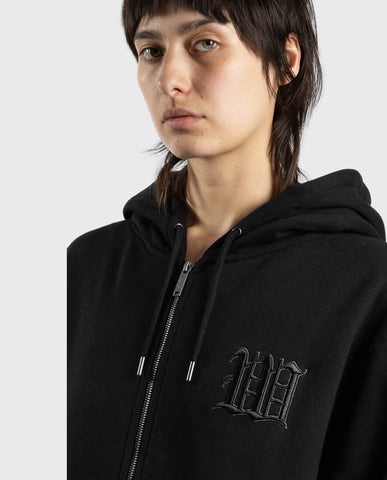 Wasted Paris Kingdom Curve Zip Hoodie Black