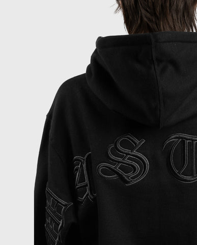 Wasted Paris Kingdom Curve Zip Hoodie Black