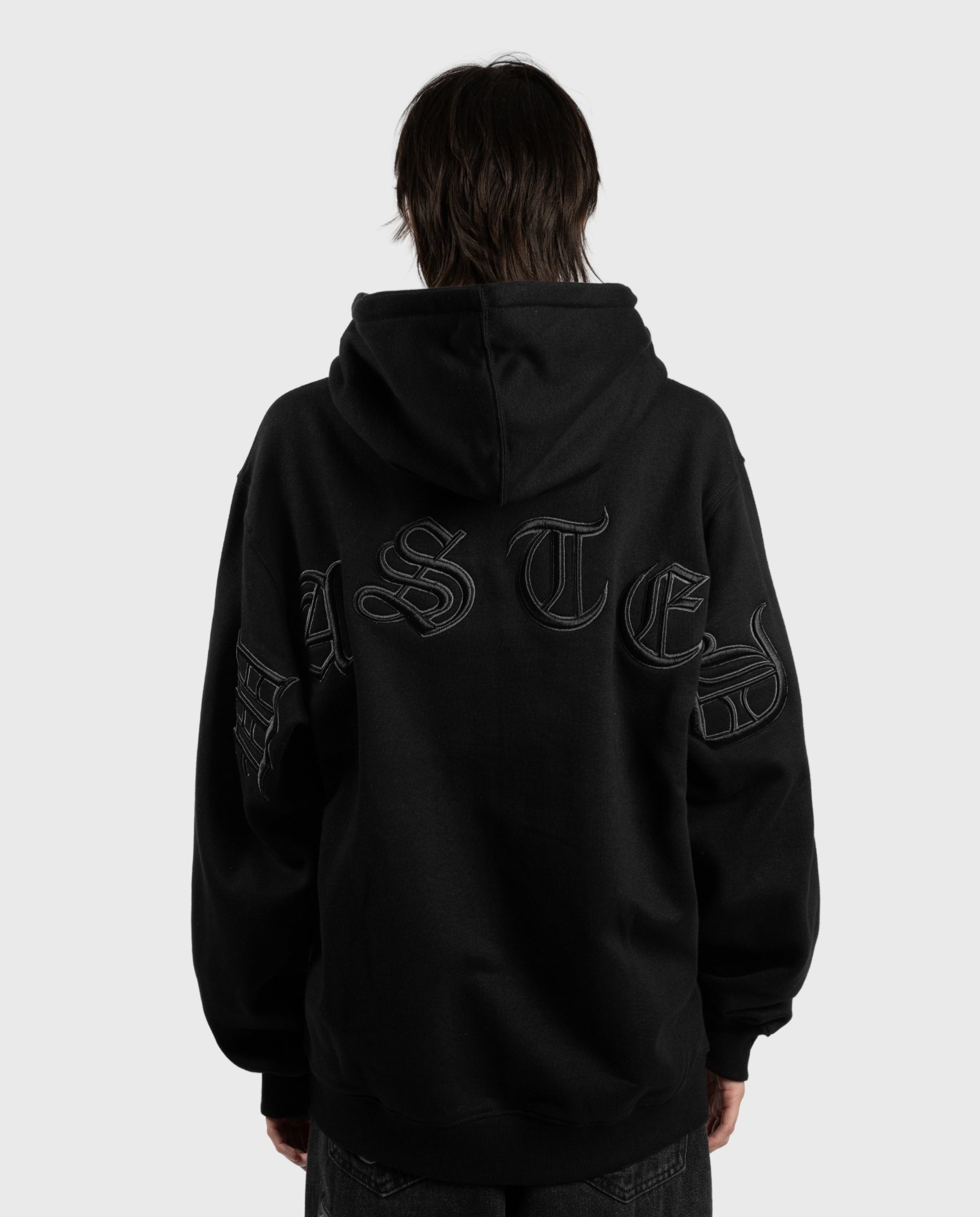 Wasted Paris Kingdom Curve Zip Hoodie Black