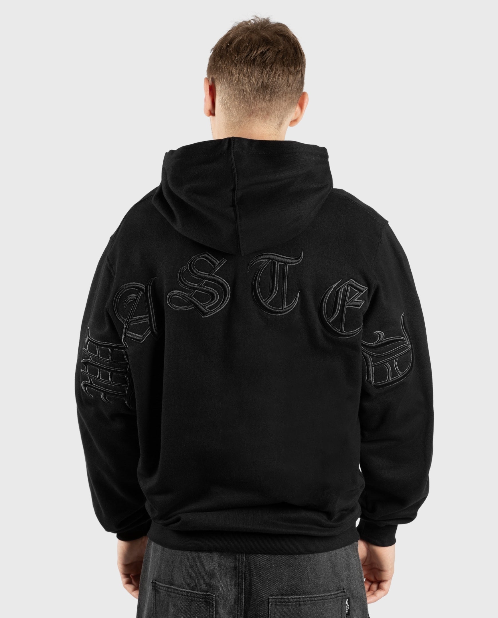 Wasted Paris Kingdom Curve Zip Hoodie Black