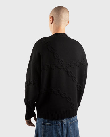 Wasted Paris Chrome Sweater Black