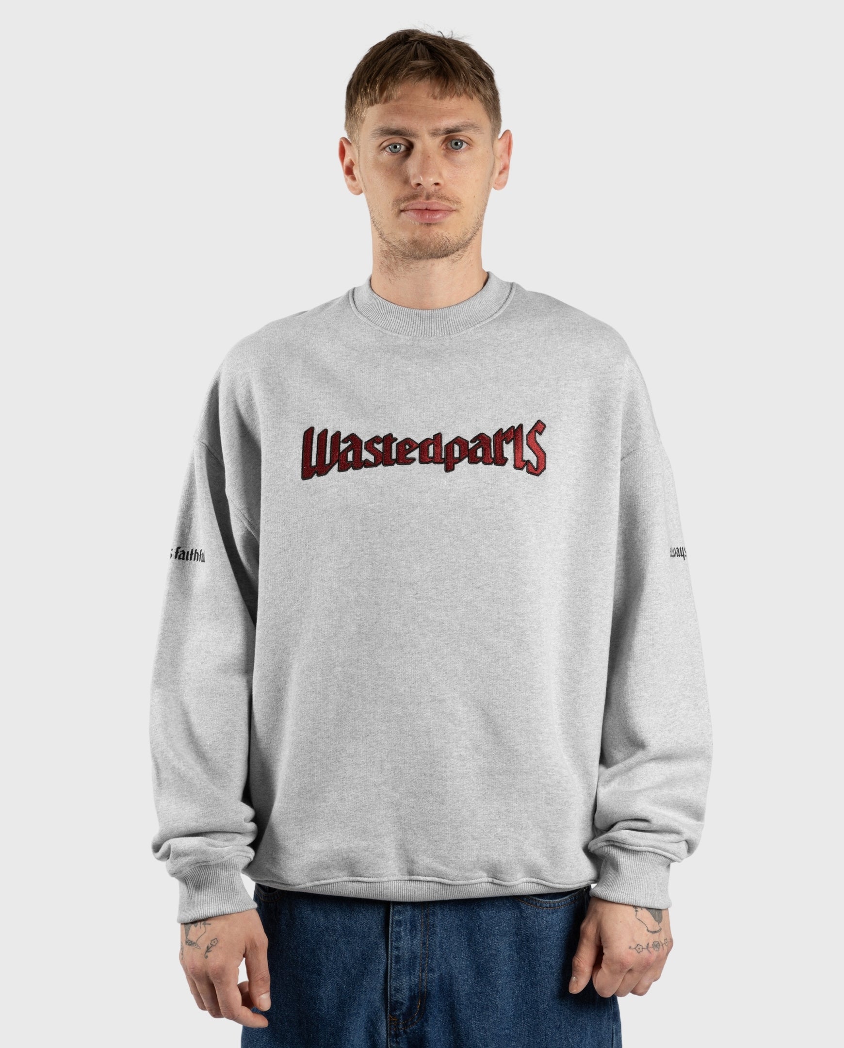 Wasted Paris United Crewneck Ash Grey