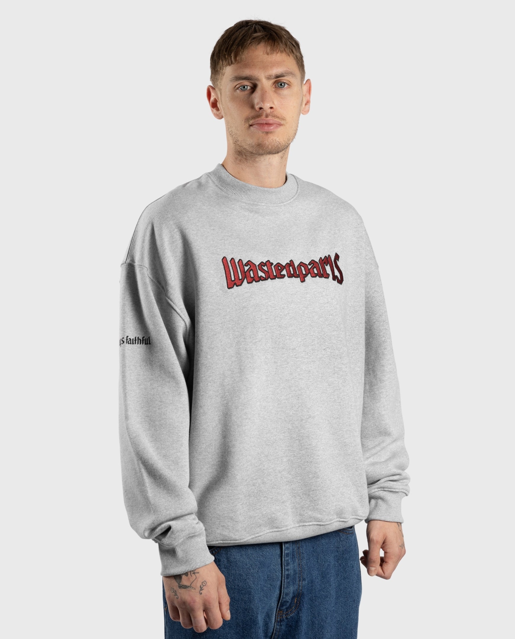 Wasted Paris United Crewneck Ash Grey