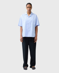 Wijk Shirt White/Blue Stripes