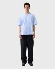 Wijk Shirt White/Blue Stripes