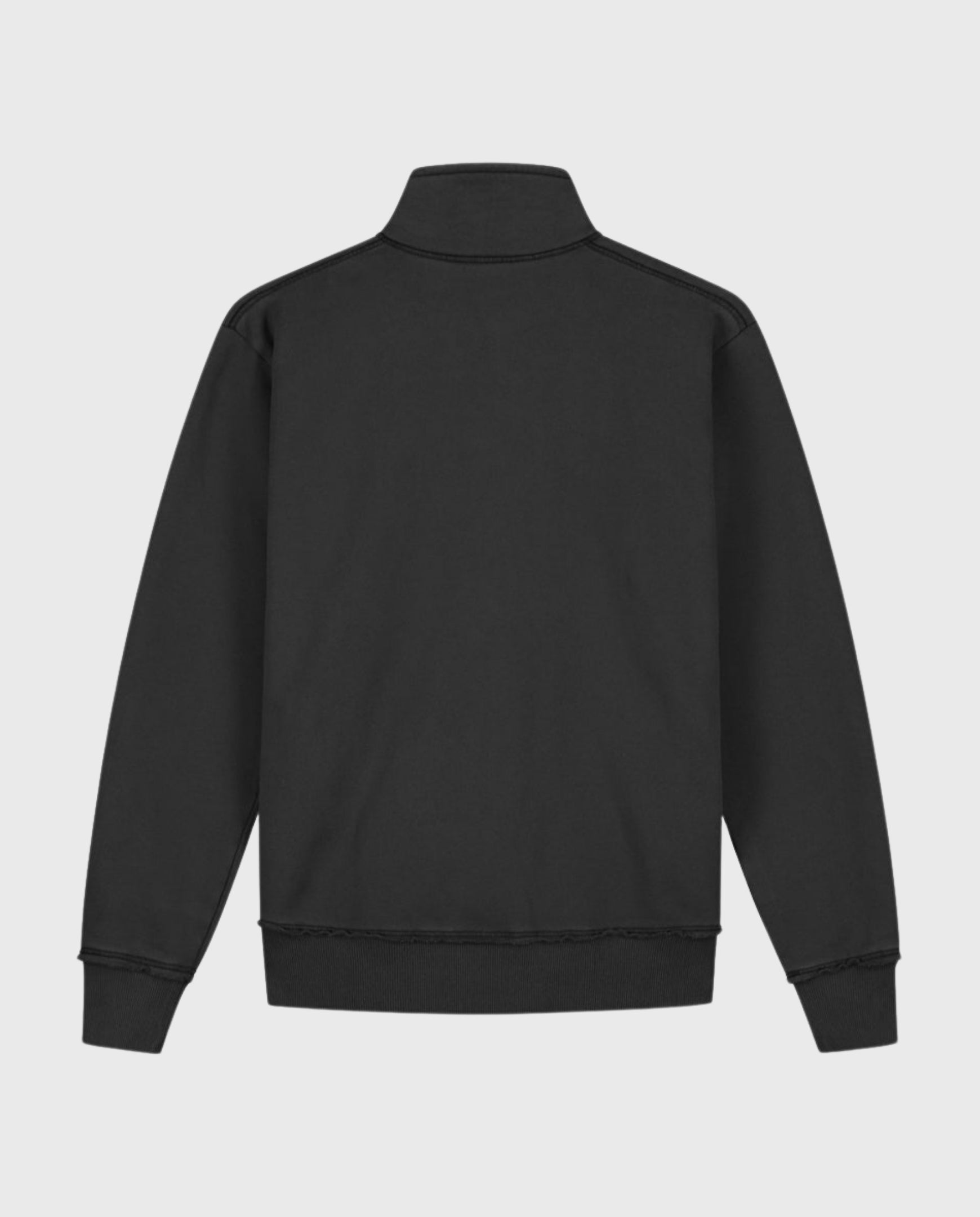 Signature Zip Mock Charcoal